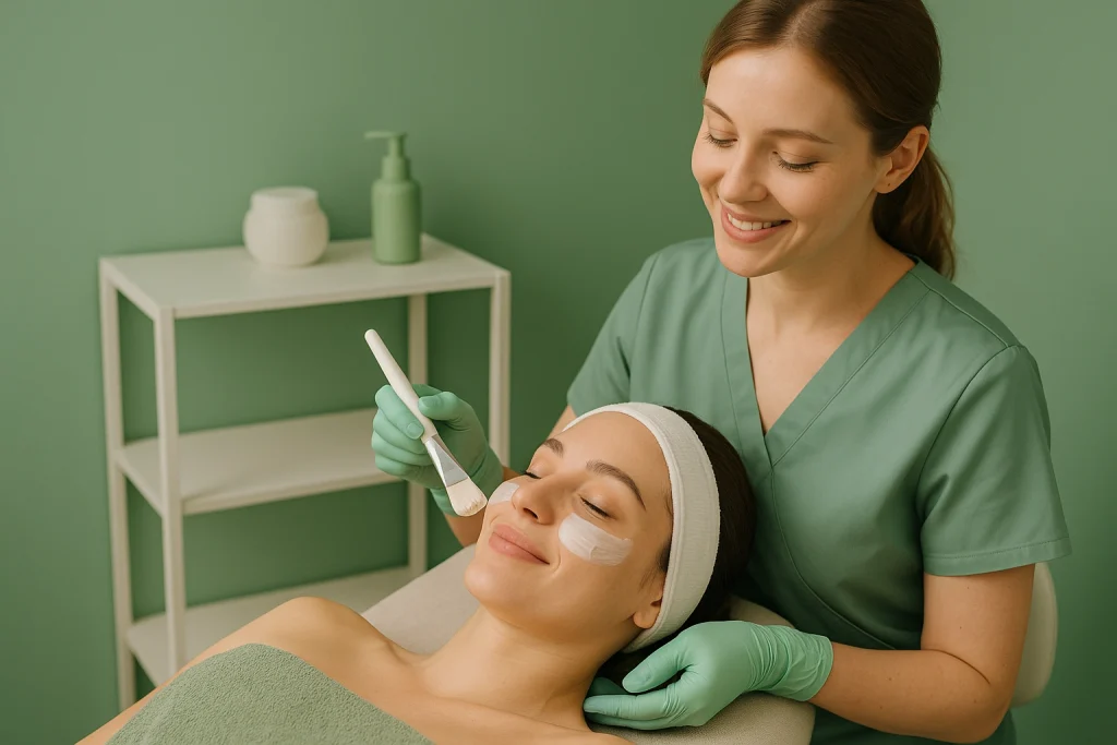 پاکسازی و فیشال پوست در کلینیک